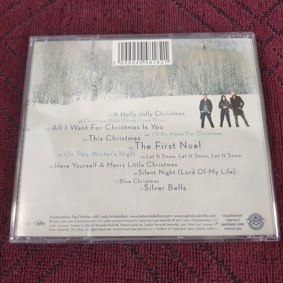 Lady Antebellum - On This Winter's Night - 2012 - Christmas Music - CD - Used - Picture 2 of 3
